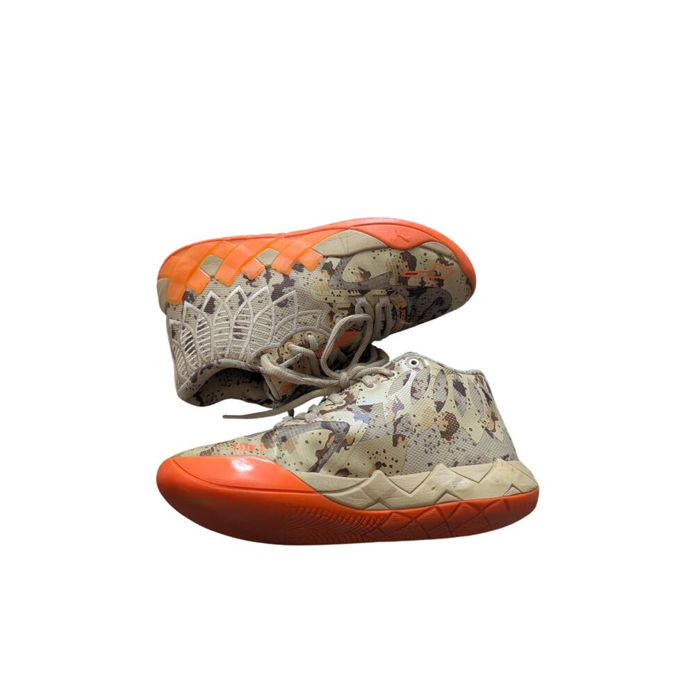 Puma LaMELO Ball MB.01 Digital Camo Pale Khaki Orange 379217-01 Mens size 5.5 - Picture 3 of 5